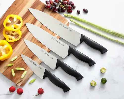 Miniatura 7 de Cuisine Pro - Cuchillo de chef de 12 pulgadas, hoja de acero inoxidable de alto carbono certificada NSF, borde afilado extra ancho, mango ergonómico