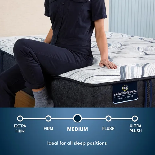 Miniatura 3 de Serta Perfect Sleeper Pro Kensington - Colchón híbrido de látex de 13 pulgadas, tamaño mediano, individual XL, 5 zonas de soporte y tecnología