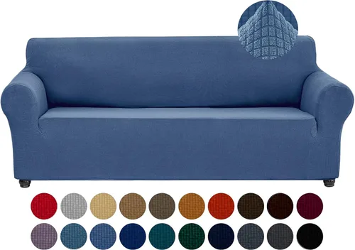 Miniatura 20 de Joccun Funda Elástica para Silla Sofá, Funda de Sofá de 1 Pieza Tela Jacquard de Spandex con Parte Inferior Elástica, Protector de Muebles Lavable