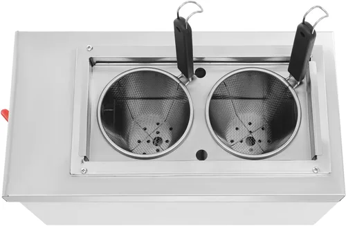 Miniatura 6 de Máquina de cocina de fideos de 2 agujeros, cocina de pasta comercial, fabricantes de pasta, horno de fideos de 2KW, herramienta de cocina de cocina