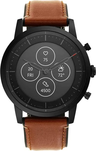 Fossil Reloj inteligente híbrido Collider HR para hombre con pantalla de lectura siempre encendida frecuencia cardíaca seguimiento de actividad
