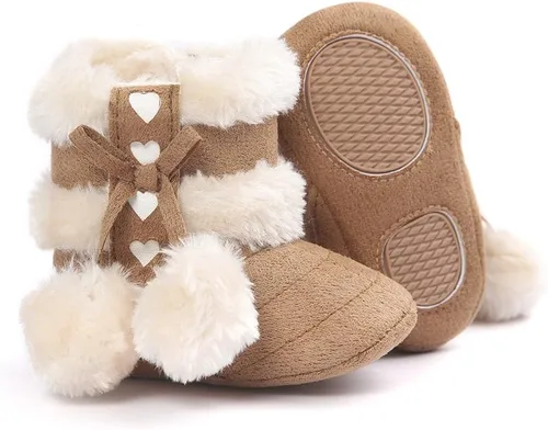 Miniatura 4 de Botas Estamico de invierno, con lazo, de nieve, de felpa, para niña