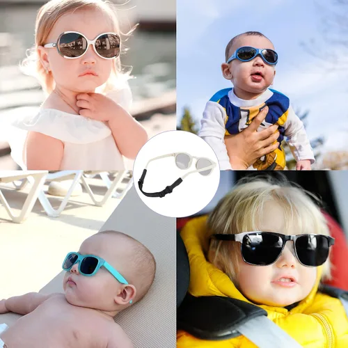 Miniatura 7 de lvvfit Correas para gafas de bebé (5-8 pulgadas) - Correas ajustables para gafas deportivas y gafas de sol para niños pequeños y bebés - Soportes 4