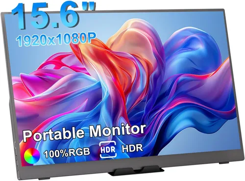 Miniatura 9 de Monitor portátil 4K de 15.6 pulgadas UHD 3840 x 2160 monitor portátil para juegos 130% sRGB pantalla táctil de metal ligero con monitor de viaje