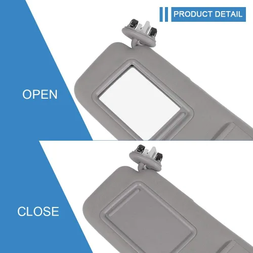 Miniatura 4 de ECCPP Parasol gris para el lado izquierdo del conductor para Toyota Camry Sedan de 4 puertas con luz de tocador para Toyota Camry Sedan de 4 puertas