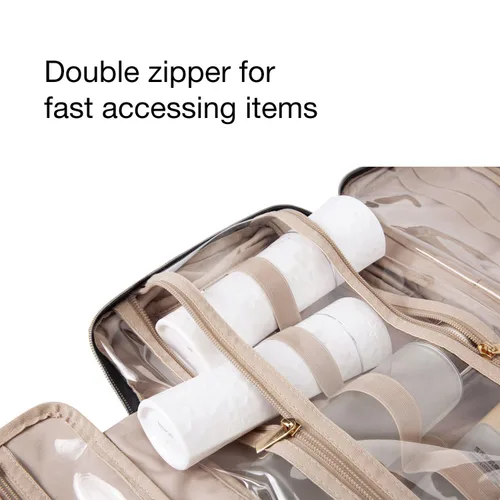 Miniatura 3 de Bolsa de viaje con gancho para colgar, resistente al agua, organizador de cosméticos, bolsa de viaje para accesorios, champú, contenedor