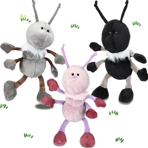 Miniatura 7 de Shappy 3 piezas de hormigas de peluche de hormigas de 12 pulgadas para niños, hormigas de peluche con bufanda, juguetes suaves para niños y niñas