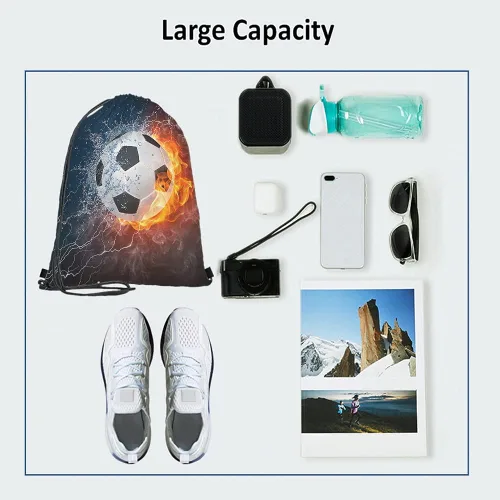 Miniatura 3 de Beabes Bolsas de béisbol con cordón, mochila deportiva para gimnasio, bolsa con cordón, Multi-a14, Mochilas de viaje