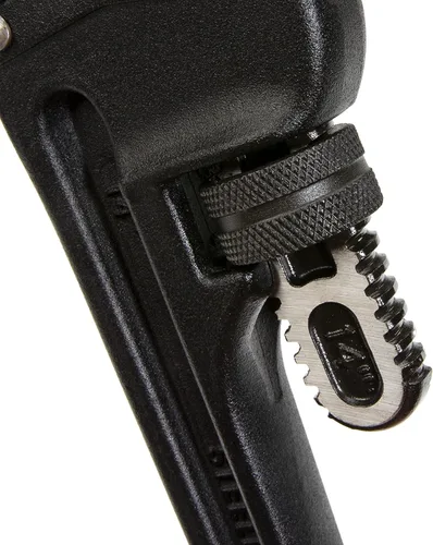 Miniatura 3 de Steelman 60877 Llave de tubo de mango recto de aluminio fundido de 14 pulgadas Negro; plata