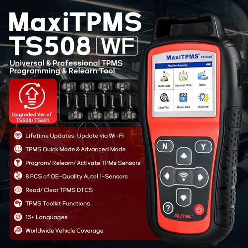 Miniatura 2 de Autel MaxiTPMS TS508WF Kit, herramienta de programación TPMS, actualización de Autel TS508/TS501/TS408, activar/volver a aprender todos