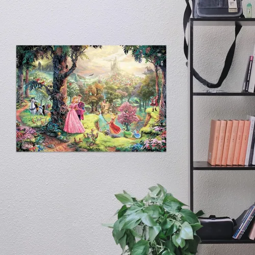 Miniatura 4 de MIGHTYPRINT Disney – La Bella Durmiente – Princesa Aurora y el Príncipe Felipe – Arte de pared duradero de 24 x 17 pulgadas – No hecho de papel