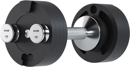 Miniatura 4 de SNODE AD80 Drop Proof 80 lbs Adjustable Dumbbell Set -Adjustable Weights with Cast Iron Plates and Cradle, Knurled Handle, Fast Adjust, Compact Home