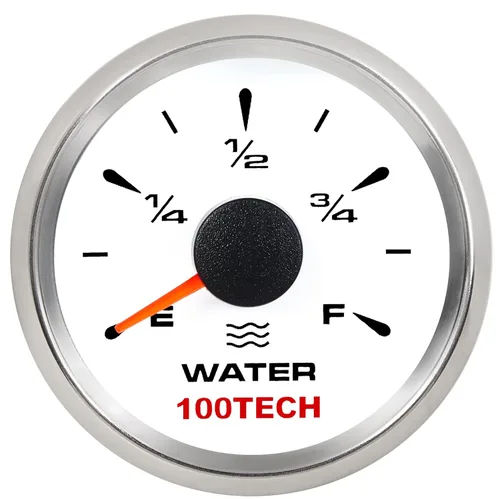 Miniatura 17 de 100TECH Medidor de Combustible 0-30 ohms Medidor de Nivel de Combustible Marino Impermeable 52mm 2-1/16"" Medidor de Combustible Diesel