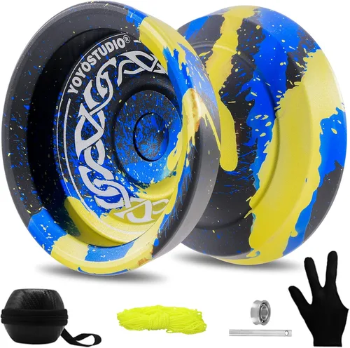 YOYOSTUDIO F25 Finger Spin Yoyo Yoyo profesional sensible para niños de 8 a 12 años, yoyo profesional para adultos con kit de accesorios de yoyos