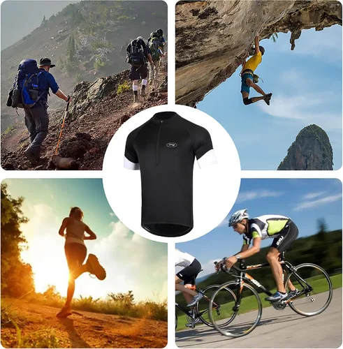 Miniatura 7 de Camiseta de manga corta para hombre con bolsillos, transpirable, secado rápido