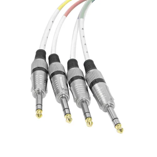 Miniatura 3 de Seismic Audio - SAXT-4x5F - Cable de serpiente hembra TRS a XLR de 4 canales de 1/4 pulgadas - 5 pies de largo - Extremos de servicio - Serpiente