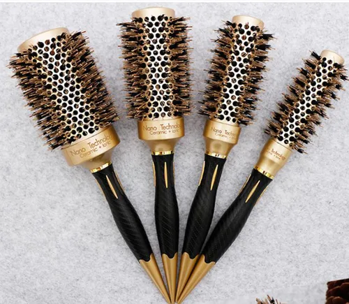 Miniatura 2 de Juego de cepillos redondos para secar con soplado, cepillos profesionales para peinar el cabello de las mujeres, cepillos térmicos duraderos