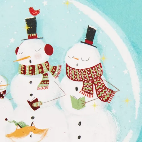 Miniatura 6 de Hallmark Tarjetas de Navidad en caja, muñecos de nieve (16 tarjetas y 17 sobres)
