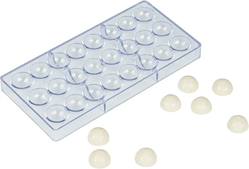 Miniatura 9 de Restaurantware Pastry Tek - Moldes de postre de 10.8 x 5.3 pulgadas, 10 moldes de cilindro rígido para chocolate, 24 cavidades, aptos