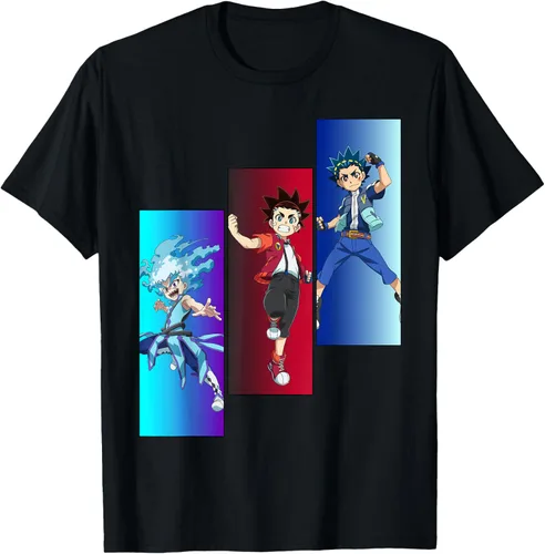 Miniatura 2 de BEYBLADE Camiseta BURST TURBO TRIO, Negro, S