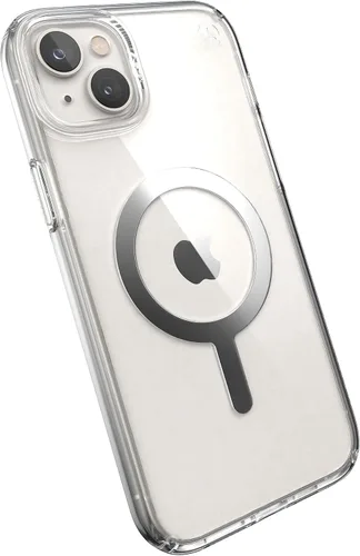 Miniatura 15 de Speck - Funda transparente para iPhone 15 Plus y 14 Plus, delgada, construida para MagSafe, resistente a los arañazos y protección contra caídas