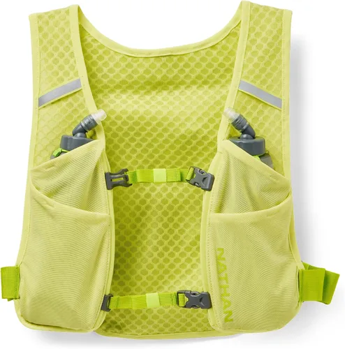 Miniatura 7 de Nathan QuickStart - Chaleco de hidratación con vejiga o frascos, bolsillos de almacenamiento, tela transpirable que absorbe la humedad, correas