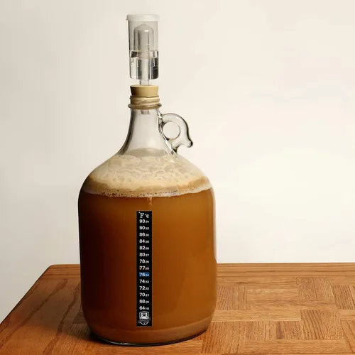 Miniatura 9 de Paquete de 3 termómetros adhesivos de fermentación, muestra la temperatura en grados Celsius y Fahrenheit, ideal para kombucha, cerveza, vino