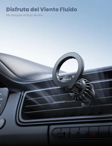 Miniatura 6 de Lamicall para Soporte de Coche MagSafe - [20 Súper Imanes] Soporte Magnético para Teléfono de Coche, Soporte de Teléfono para Rejilla de Ventilación