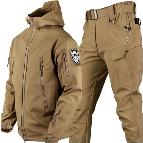Miniatura 8 de Yytcsjz Trajes de esquí para hombre, traje de esquí para hombre, impermeable, resistente al viento, con capucha, abrigo y pantalones de nieve, Negro