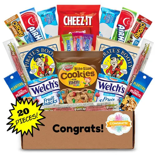 Hangry Kits Regalos de felicitación para hombres y mujeres - Envía el paquete de cuidado de la cesta de regalo de felicitaciones a un amigo o ser