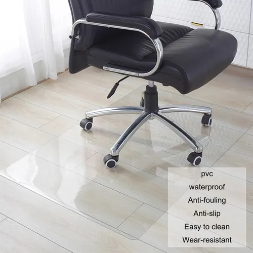 Miniatura 2 de Tapete para silla de oficina para suelos duros, 36 x 48 pulgadas, 48 x 63 pulgadas, 71 x 87 pulgadas, tapete transparente de fácil deslizamiento