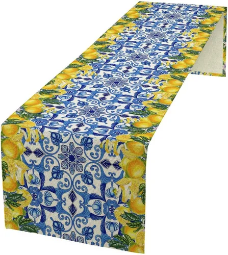Miniatura 22 de Camino de mesa de lino de algodón, cuchillo de cocina occidental, tenedor, colección de mesa rectangular, desierto salvaje oeste americano
