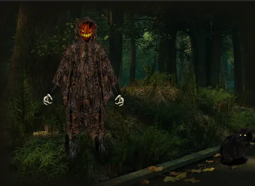 Miniatura 3 de Ginsco Poncho de camuflaje con hojas 3D Camoflage Woodland Cape ligero Ghillie traje para hombres, capucha Ghillie para caza de pavos, observación