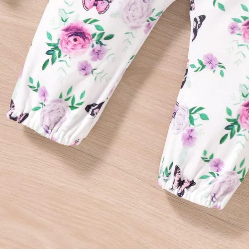Miniatura 7 de Aalizzwell Traje floral de manga larga para bebé niña otoño invierno