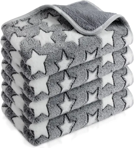 Miniatura 16 de Reginary 4 mantas impermeables de conejillo de indias, lavables, de forro polar para animales pequeños, absorbentes, para jaula de conejillo