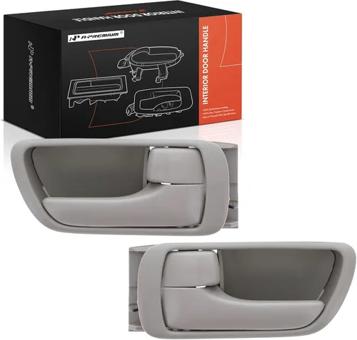 A-Premium Manijas interiores interiores para puertas compatibles con Toyota Camry 2002 2003 2004 2005 2006, color beige, juego de 2 piezas, parte