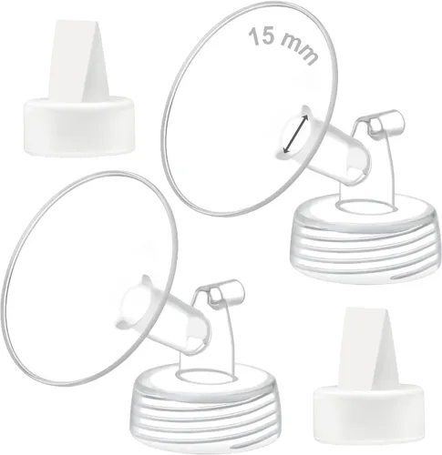 Miniatura 26 de Maymom Válvula de brida y pico de pato de 0.827 in compatible con piezas de bomba de repuesto Spectra S1 S2 9 Plus, no original Spectra Brida