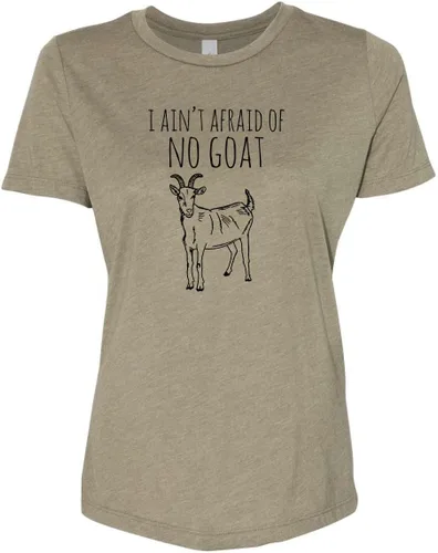 Miniatura 7 de Cute Women's Screen Printed Crew Neck Tee, Shirts With Sayings, Dusty Blue or Olive
