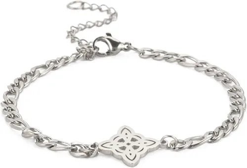 Miniatura 32 de Pulsera de nudo de bruja, nudo celta, símbolo de Wicca pagana, nudo mágico, pulsera de joyería de brujería, pulsera de acero inoxidable ajustable