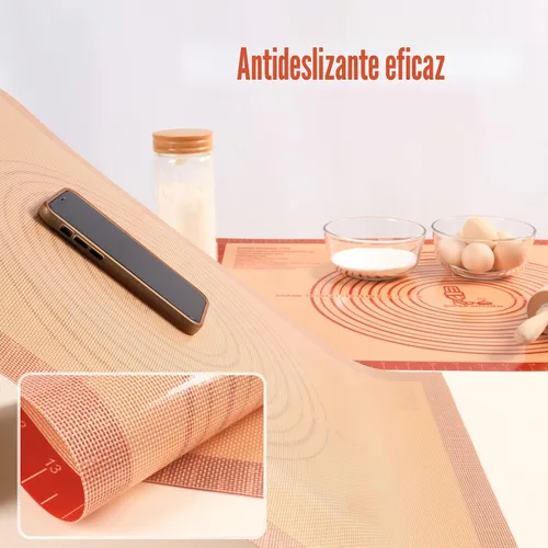 Miniatura 4 de Tapete de Silicona Antideslizante para Pastelería Extra Grande con Medidas de 28'' por 20'' para Tapete de Horneado de Silicona, Mostrador