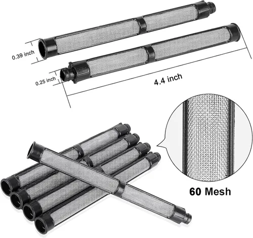 Miniatura 3 de 5 puntas de pulverización reversibles, puntas de boquilla de pulverización sin aire, con filtros de pistola pulverizadora, piezas de repuesto