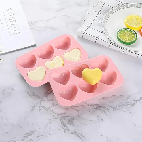 Miniatura 7 de Moldes de silicona en forma de corazón 3 piezas, moldes de chocolate en forma de corazón para San Valentín, caramelos, cubitos de hielo, resina