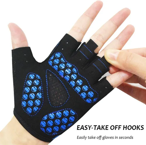 Miniatura 3 de MOREOK Guantes de ciclismo para niños y niñas - almohadilla de gel transpirable antideslizante de 0.118 pulgadas Guantes de ciclismo para niños