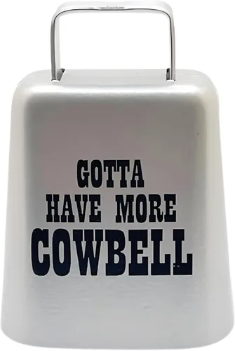 Miniatura 14 de Bevin Bells "Gotta Have More Cowbell" (X-Pequeño) Campana de Vaca de Kentucky con Color Cobre Hecha de Acero Fabricantes de Ruido Fuerte