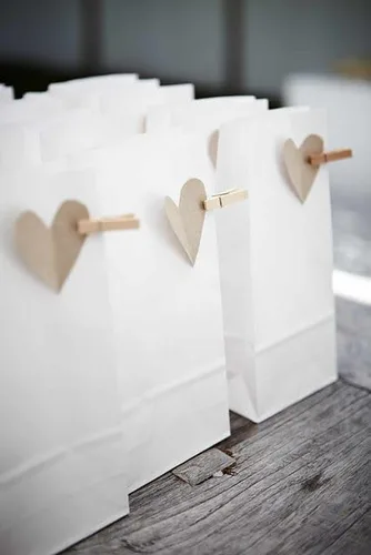 Miniatura 2 de Bolsas pequeñas de papel blanco Kraft - 3 x 2 x 6 pulgadas, recuerdos de fiesta, galletas, dulces, recuerdos de boda - 100 por paquete
