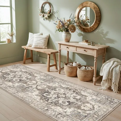 Miniatura 41 de YOUFORTONG Alfombras Corredoras de 2x10 para Pasillos, Alfombra de Cocina Suave, Alfombra Corredera Antideslizante con Respaldo de Goma para Baño