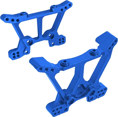 Miniatura 5 de Piezas de actualización de torre de choque delantera y trasera de aleación de aluminio compatibles con 1/10 Traxxas Slash 4x4 4WD RC Car Reemplazo
