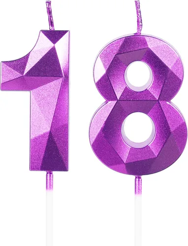 Miniatura 25 de Velas de cumpleaños número 15, velas número 15, velas de feliz cumpleaños de oro rosa para pastel, decoraciones de cobertura de pastel de diseño 3D