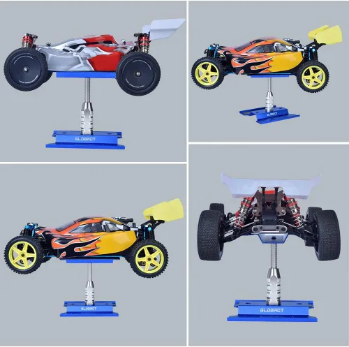 Miniatura 3 de GLOBACT Juego de herramientas de reparación de soporte de trabajo de reparación de automóvil a control remoto, rotación de 360 grados y 521 piezas
