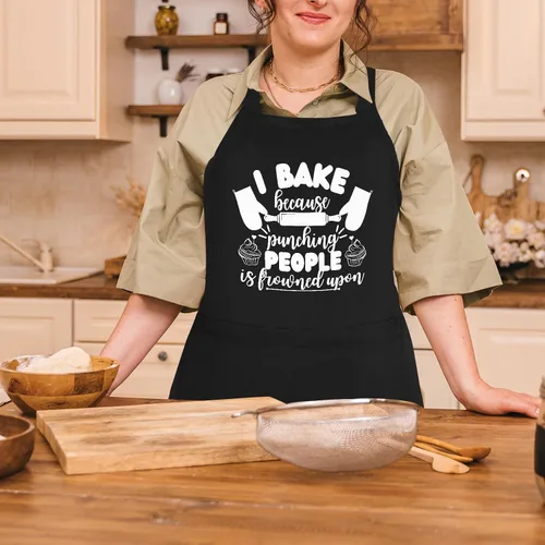 Miniatura 4 de Divertidos delantales para hornear para mujeres, bonitos regalos de cocina para mujeres panaderas, Navidad, Día de la Madre, regalos de cumpleaños